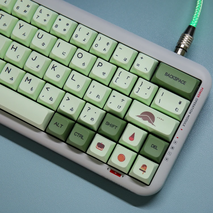 Teclado Mecânico Keycaps Matcha Xda Profile Pbt Keycaps Árabe Coreano Japonês Russo Tailândia 123 Chaves - Imagem 2