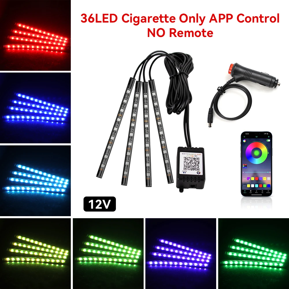 ตัวเลือกสินค้า ไฟ LED ตกแต่งรถยนต์ RGB พร้อม USB