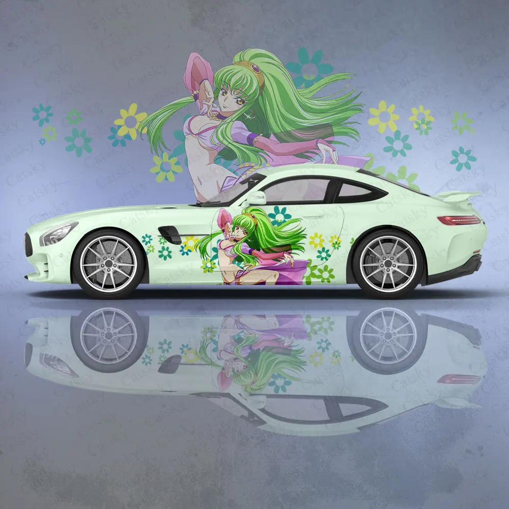 

Аниме наклейки на кузов автомобиля Code Geass, Виниловая наклейка с аниме иташа, боковая наклейка на автомобиль, наклейка на кузов автомобиля, декоративная пленка