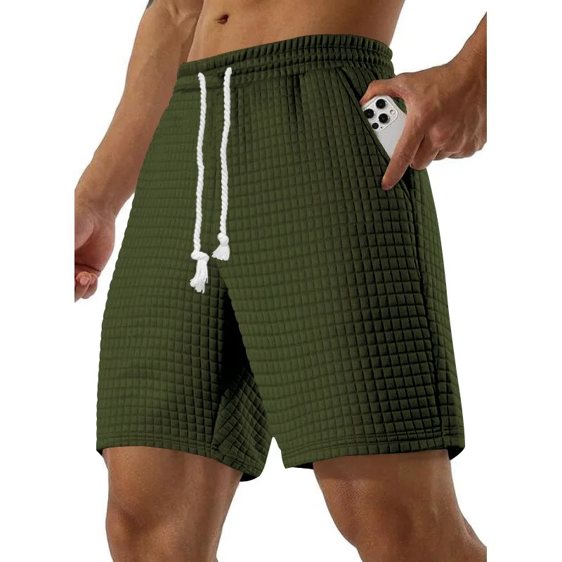 Men's Casual Shorts - Summer Lightweight Drawstring Baggy Fitness Pants