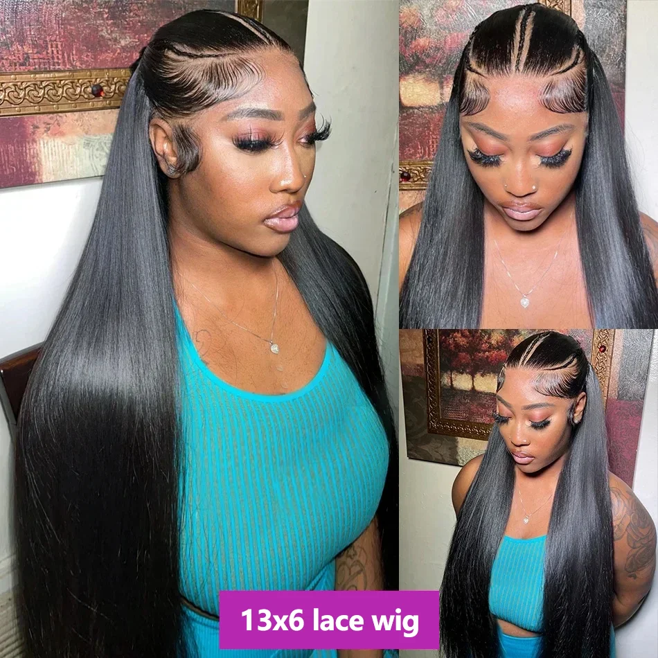 13x6 HD Lace Frontal Wig 100% Human Hair Bone Straight