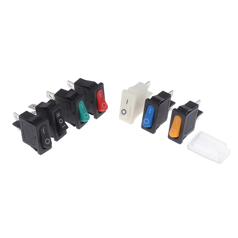 5pcs KCD1-110 9.5x2mm Rocker Switch ON/OFF 2 Pin Instrument Power Toggle Switch Circuit Waterproof rocker switch
