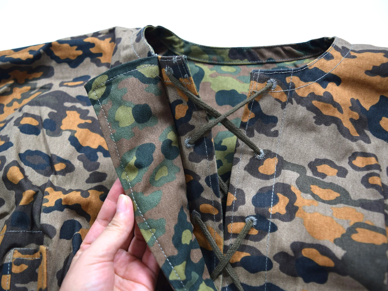 Tactical Suit Combat Uniform COSPLAY Reversible Camouflage Clothing German Elite M40 OAK SMOCK