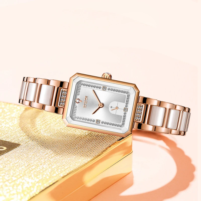 DOM Fashion watch women's Rectangular women's bracelet watch simple casual elegance women's quartz women's wrist clock G-8601G