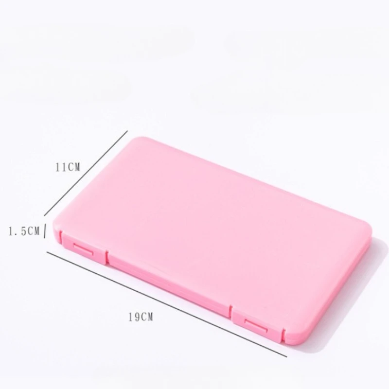 Boîte de rangement pour masques anti-poussière - Étui portable 19x11x1.5 cm