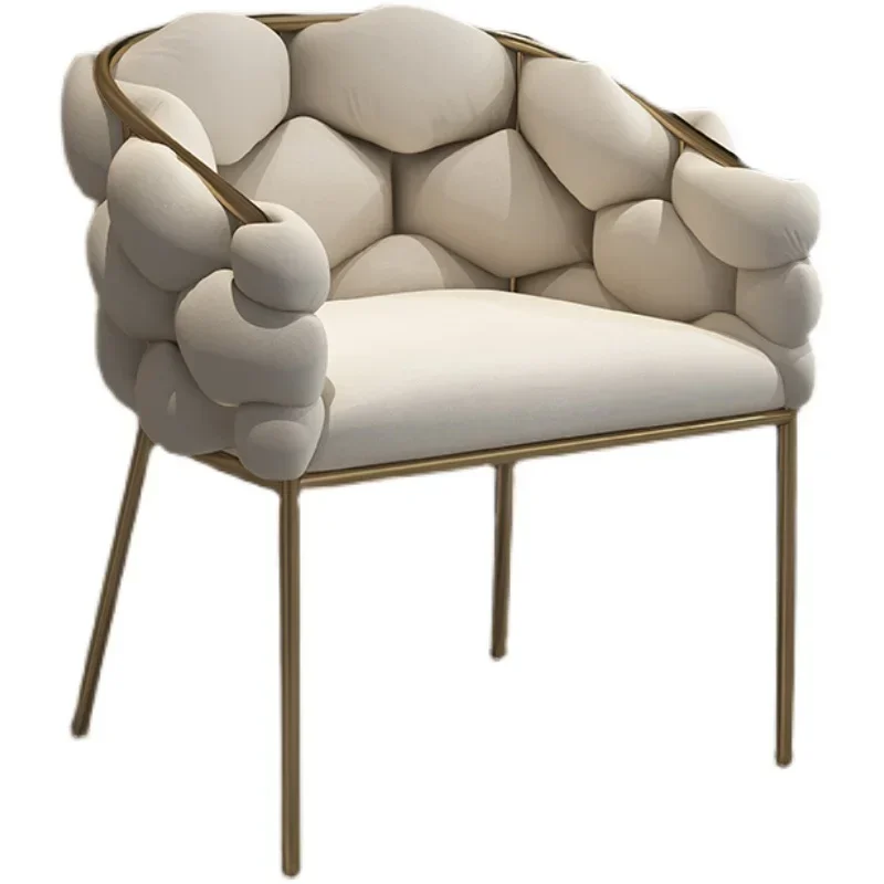 Dining Chair Gamer Nordic Dining Chair Accent Office Salon White Lounge Modern Chair Bedroom Kitchen Occasional Sillas Furniture HY