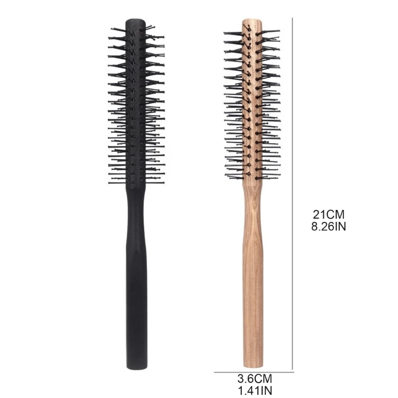 Pettine per capelli rotondo spazzole per capelli arricciacapelli spazzola per capelli ricci rullo per massaggio pettine parrucchiere che soffia Styling asciugatura Drop Shipping - immagine 6