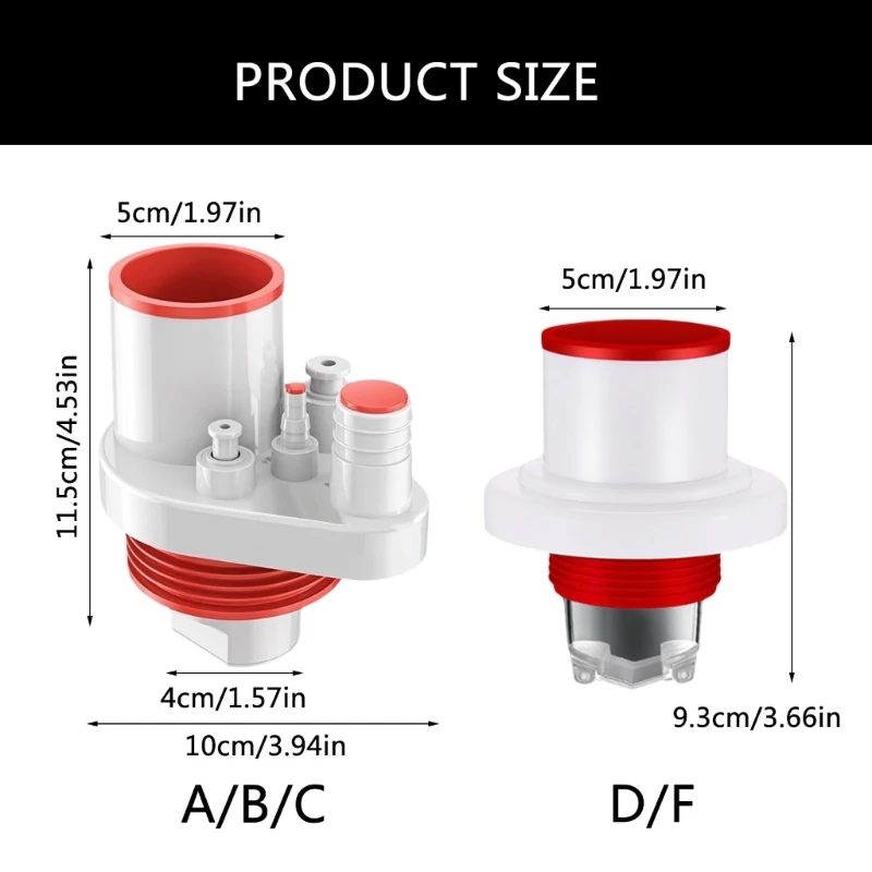 Essential Household Kitchen Supplies Gadgets for Air and Environment Sturdy PVC Odor with High Efficiency Filter 37JD