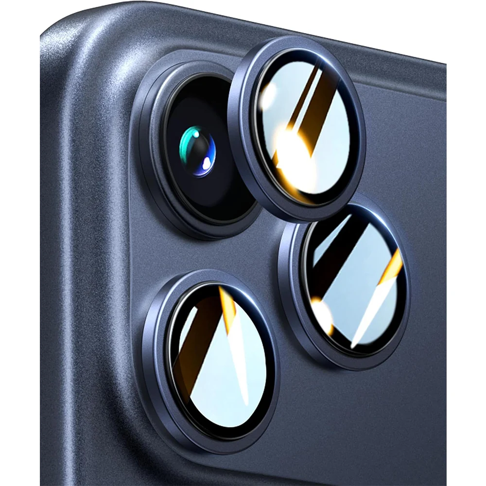 Orange Glass Camera Lens Protector Cover - Enhanced Phone Protection Accessory