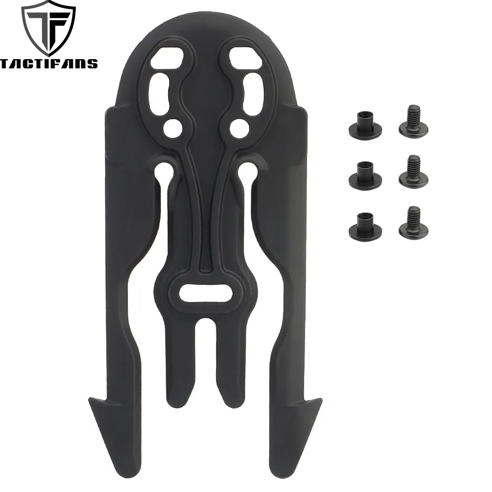 

Tactifans Molle Locking System Holster Fork Adjustable Angles Quick Release Plate Airsoft CS Hunting Accessories