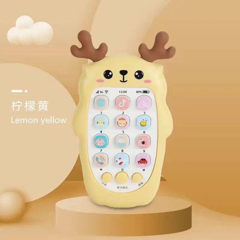 Baby Telephone Music Toy Sound Machine Kids Infant Early Educational Mobile Phone Gift 6