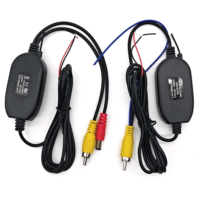 Émetteur-récepteur Vidéo Sans Fil 2.4 GHz Pour Voiture – Convertissez Votre Caméra De Recout Filaire En Sans Fil Facilement