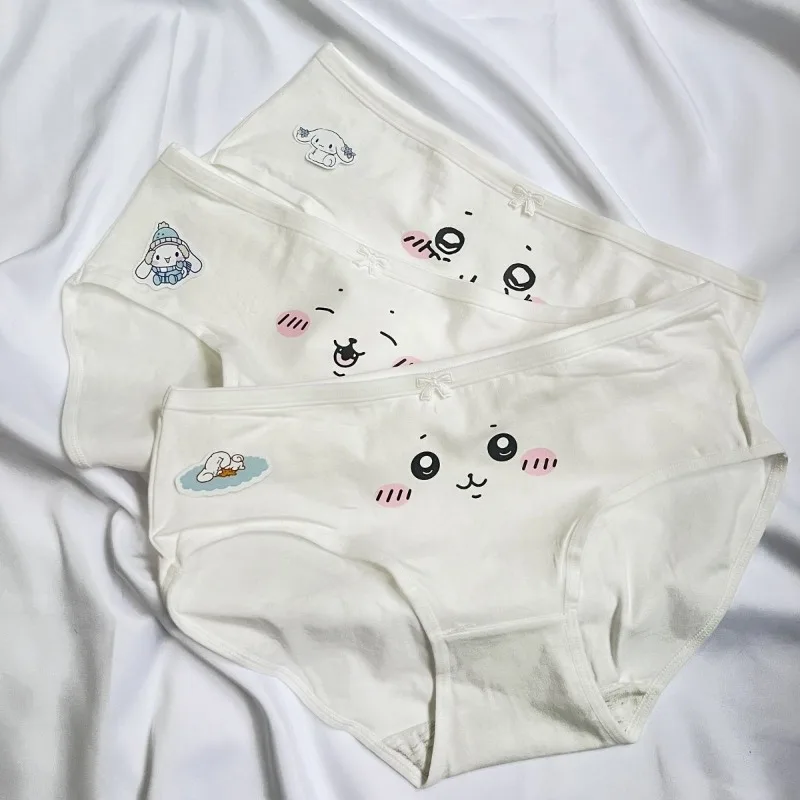 

Kawaii Chiikawa Cute Cartoon Hachiware Fashion Briefs Sweet and Simple Pure Cotton Briefs Cute Things for Girls