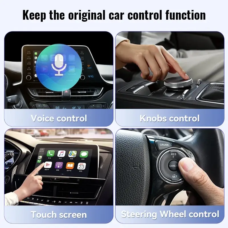 XUDA NEW Wireless CarPlay Android Auto Wireless Adapter Smart Mini Box Plug And Play WiFi Fast Connect Universal For Nissan 2