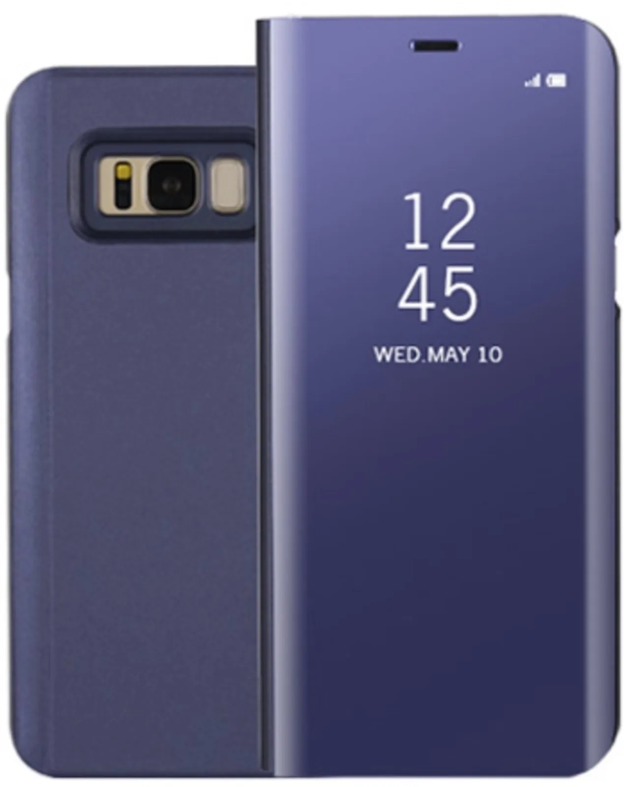 Clear View Clear Flip Smart Case Per Samsung Galaxy S6 Edge Plus