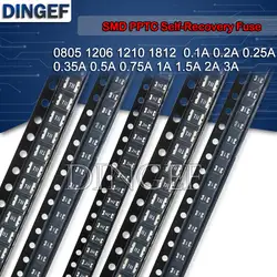 20PCS PPTC Resettable SMD Fuses - Self - Recovery, Various Amperages - 2A (1210)