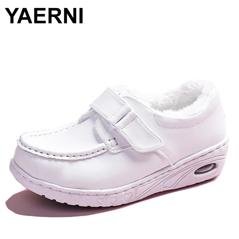 

Women's shoes Comfortable Mother shoes white wedge flat comfortable bottom soft cushion anti-slip