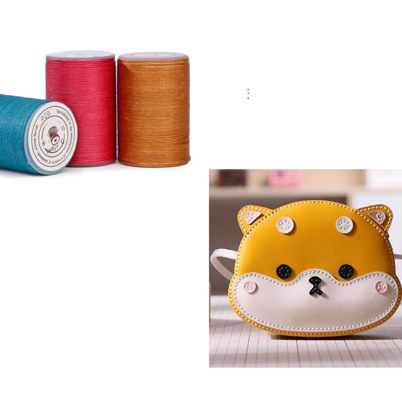Leather Waxed Thread Cord Waxed Line For DIY Handicraft Tool Hand Stitching Thread Round Line 22 Colors 160m/lot 0.35mm leather sewing tools