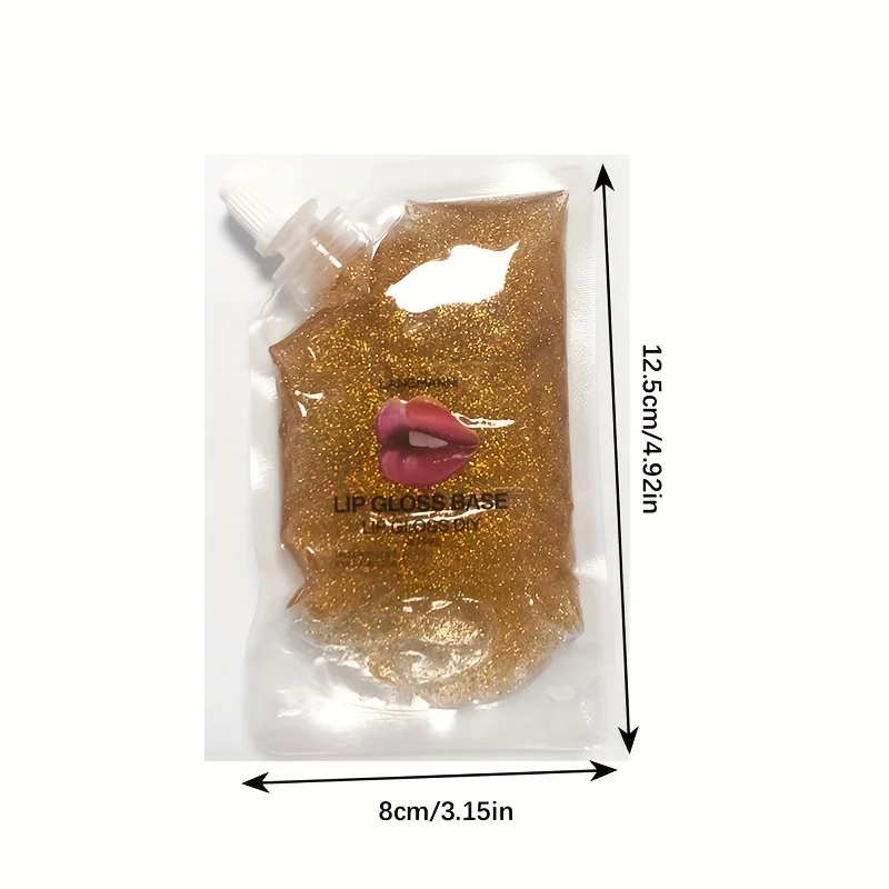 בסיס לגלוס שפתיים מראה פנינה, בסיס לגלוס שפתיים לחותי בנפילה של 50 מיליליטר, חומר לשמן ג'ל, בסיס לגלוס שפתיים, לא מדביק