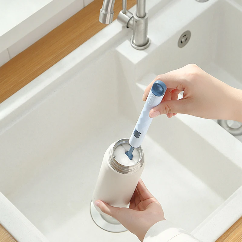Baby Bottle Brush Soft Sponge Brush Water Bottle Glass Cup Washing Cleaner Tool Scrubber With Handle Kitchen Cleaning Tool bottle brush bottle cleaning brush cleaning brush cleaning brush set