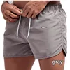 Sports shorts men New Mens Sexy Swimwear Shorts Gym Running Workout Shorts Beach Board Shorts with Liner Pockets Towel Loop 5