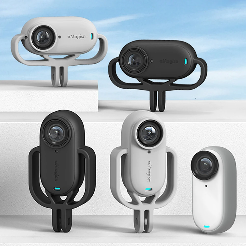 실리콘 보호 케이스 커버 방열 브래킷 번들 보호 프레임, Insta360 GO 3 충격 흡수