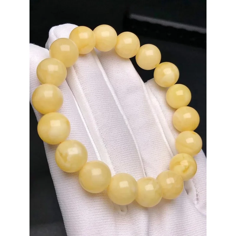 

Русский браслет из пчелиного воска, белый цветок демона, воск мелкого цвета, полный размер 10 мм