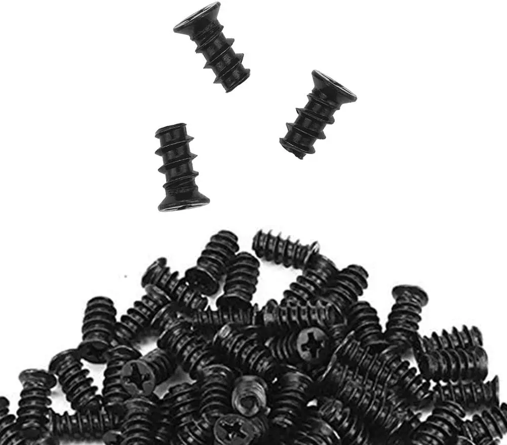 20/30/50/100 PCS Computer Case Fan Screws Black PC