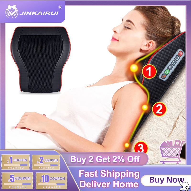 Jinkairui Electric Heat Neck Shoulder Back Waist Leg Foot Body Cervical