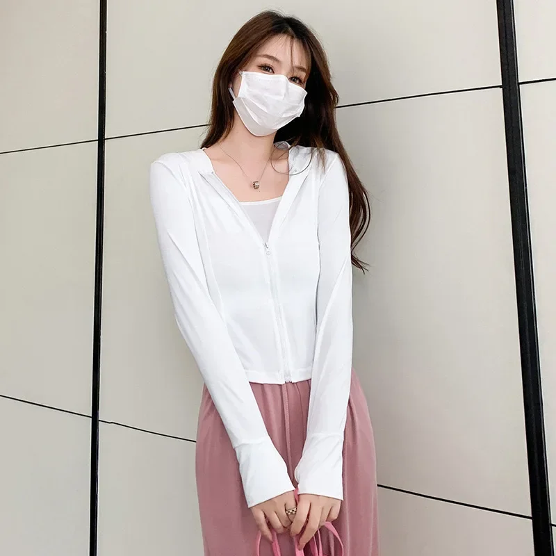 Long Sleeve Sports Jacket Women Zip Fitness Yoga Shirt Spring Warm Gym Top Activewear Running Coats Workout Clothes Woman