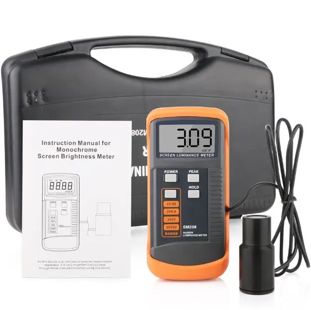 SM208 Portable Luminance Meter Screen Brightness Meter Mini Light Detector Portable Screen Lux Meter 6