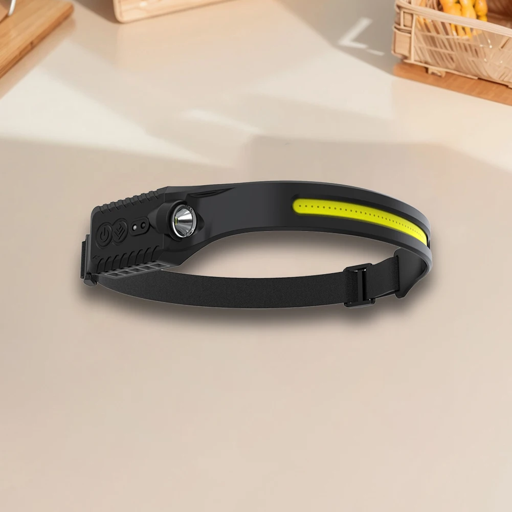 XPE+COB Headlamp USB Rechargeable Induction Head Lamp 230° Wide Beam Head Torch Bright LED Head Lamp for Hiking & Camping Gear