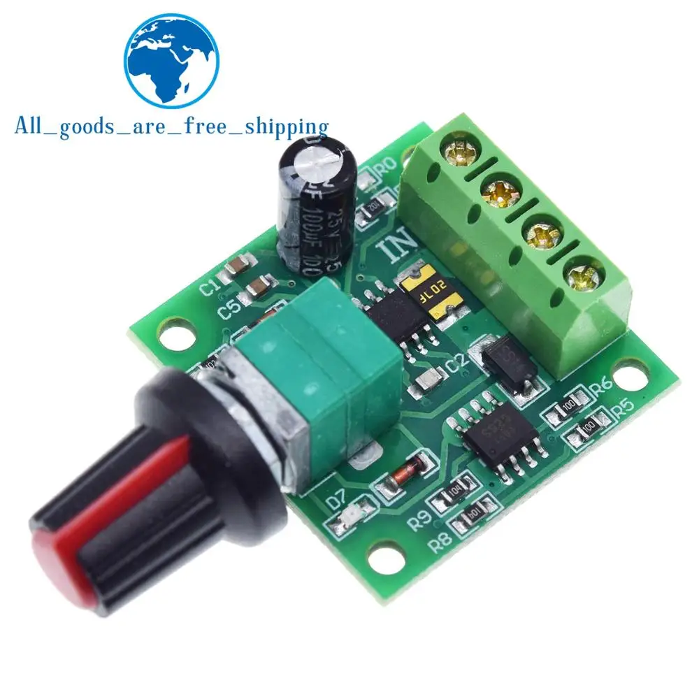 TZT DC 1.8V 3V 5V 6V 12V 2A PWM Motor Speed Controller Low Voltage Adjustable Drive Module dc motor speed controller,motor speed controller,electric motor speed controller