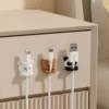 Cute Desktop Cable Organizer Holder Winder Clips Desk Self-Adhesive Mobile Phone Data Cable Management Wire Cord Holder 3