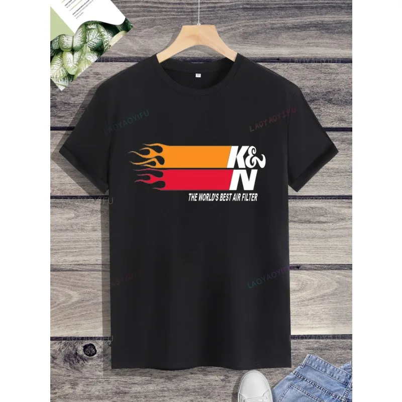 

New Arrival Auto Parts and Vehicles Air Filter Precharger Wrap Black K&N PL Graphic T Shirts Ropa Hombre Comfortable