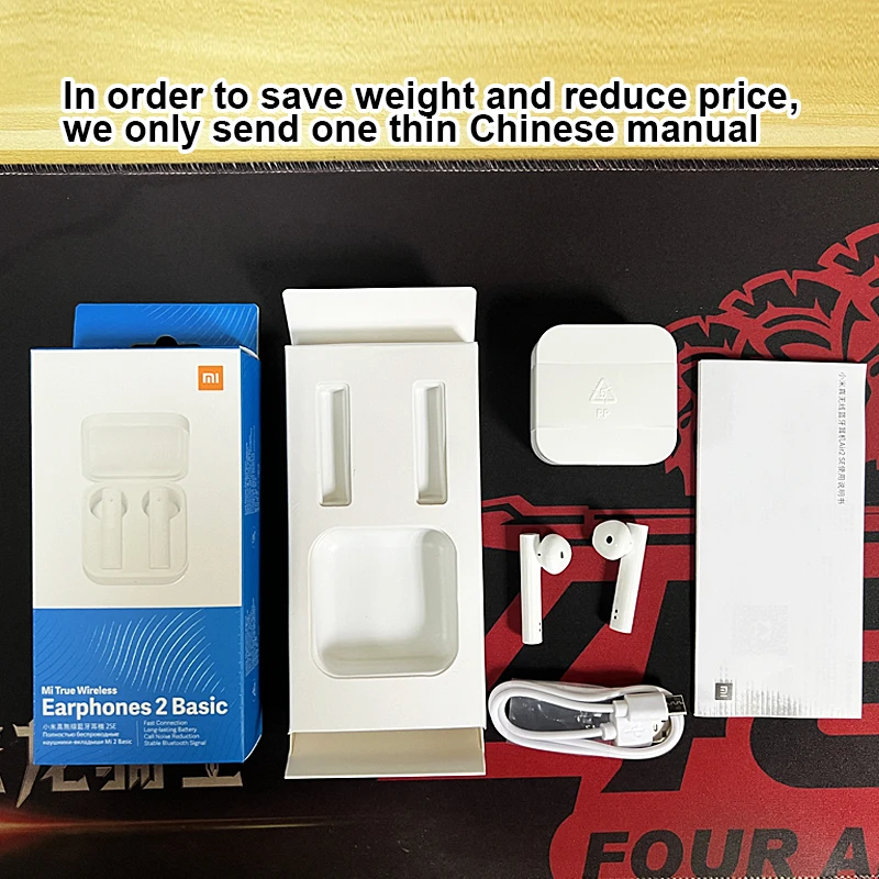 Xiaomi Mi True Wireless Earphone 2 Basic Bluetooth Earphones Automatic Pairing Touch Control Half in ear style Headset with Mic