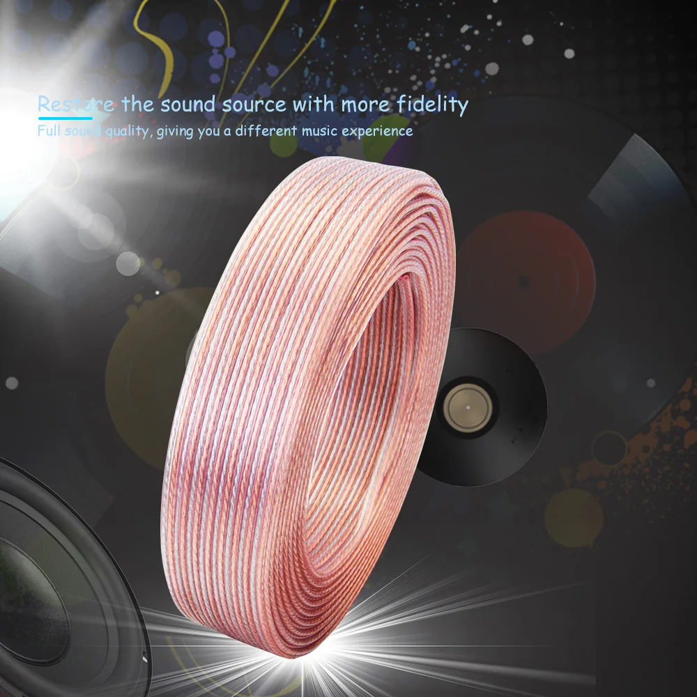 

100m Speaker Cable 100/150/200 Core Pure Copper Hi-Fi Full Sound Quality Soft and Durable PVC Material for Ceiling Loudspeaker