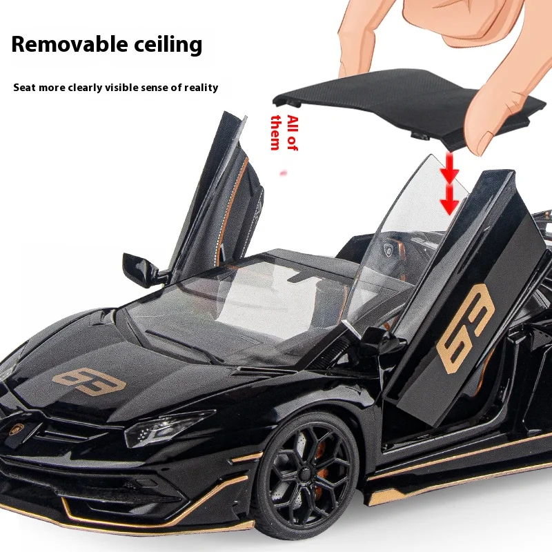 1:18 Lamborghini Aventador SVJ Hidden Edition Race King Supercar