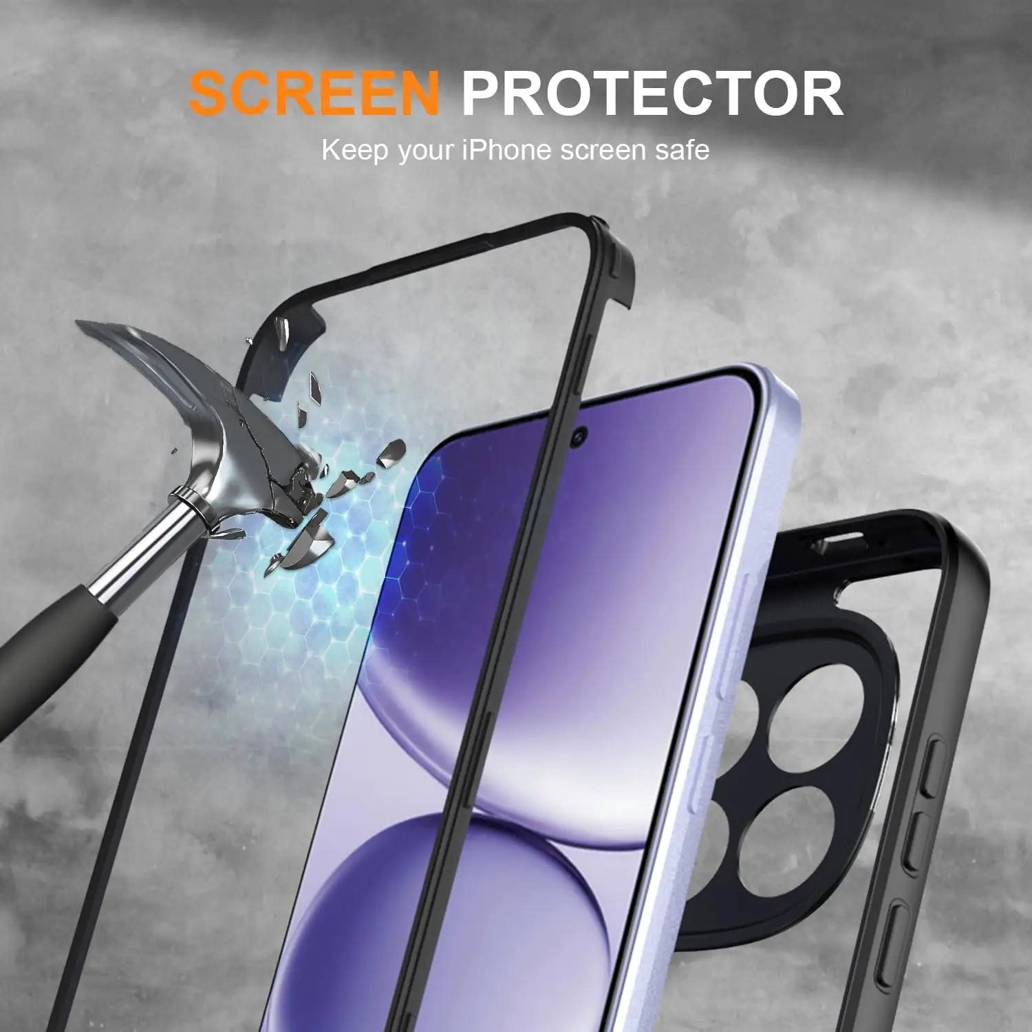 Ultimate 360° Shockproof Full Body Protection Case with Front Screen Guard