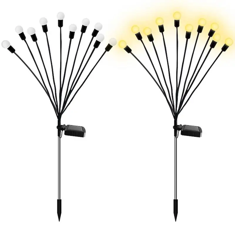 

Outdoor Solar Lights Sturdy Solar Flower Stake Lights Garden Ornaments Solar Powered Light For Pathway Yard Patio Lawn