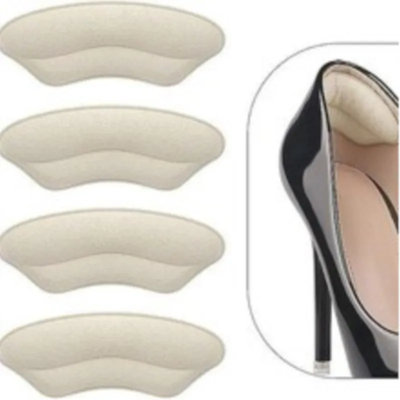 Flannelette Anti-wear Heel Pad for Women Heel Post Half Size Pad Anti-wear Repair Shoes Back Stick Adjustment Shoe Size for heel protector shoe repair patches heel protector pads shoe repair patch shoe repair stickers shoe stickers shoe anti slip stickers shoe heel repair tips