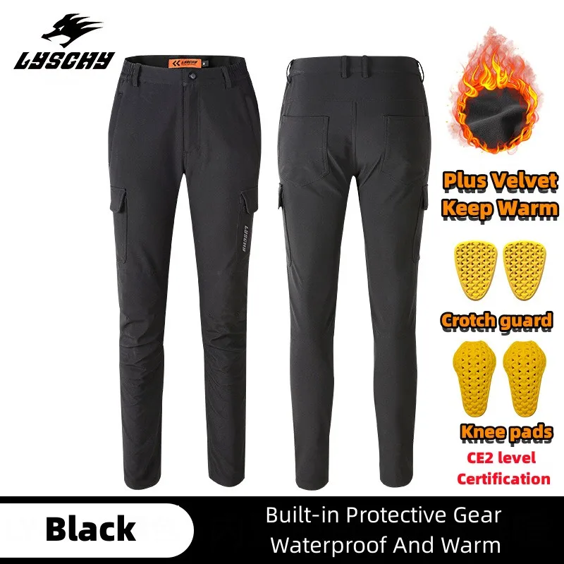 

Зимние женские мотоциклетные брюки с зернистой текстурой, теплые защитные брюки для мотокросса, ралли, езды на велосипеде с наколенниками уровня CE2