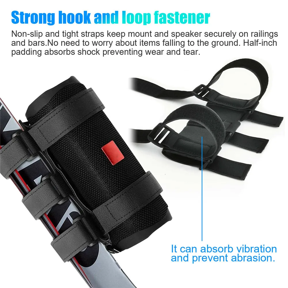 

Universal Bicycle Speaker Fixed Strap Adjust Portable Mount MTB Road Bike Bottle Cage Cart Holder Loop Fastener Wholesale