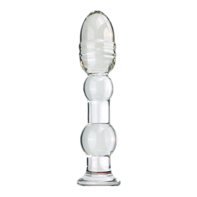 Glatt Transparentes Analplug Aus Glas Massagegerät Für Erwachsene_voghion.com
