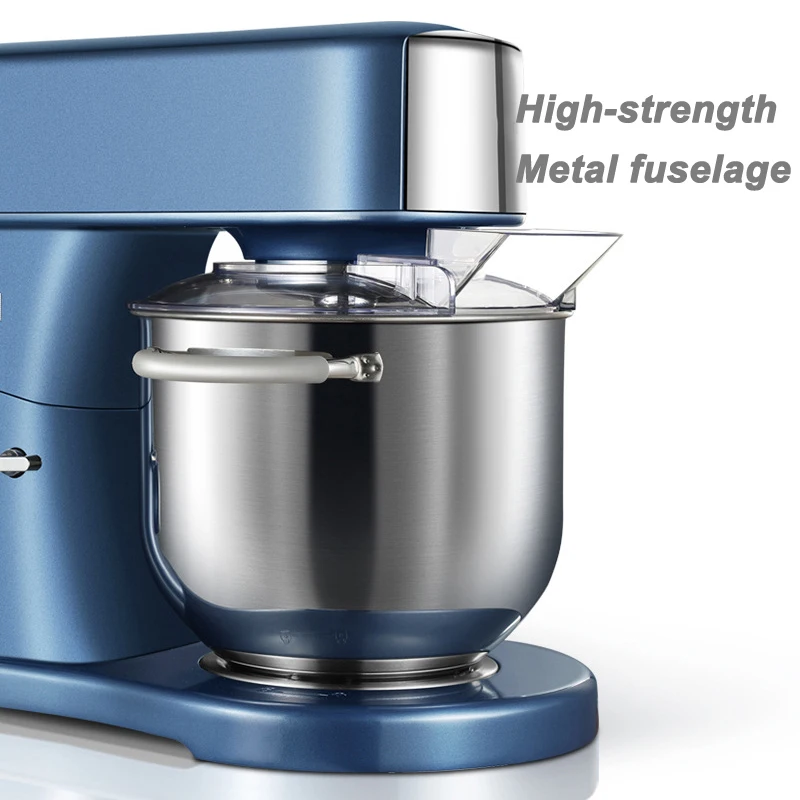 ALTAIRIBN Tilt-Head Electric Stand Mixer Professional Grade Chef Machine 7L 800W 304 Stainless Steel/1300-1600RMP With 6 Speeds