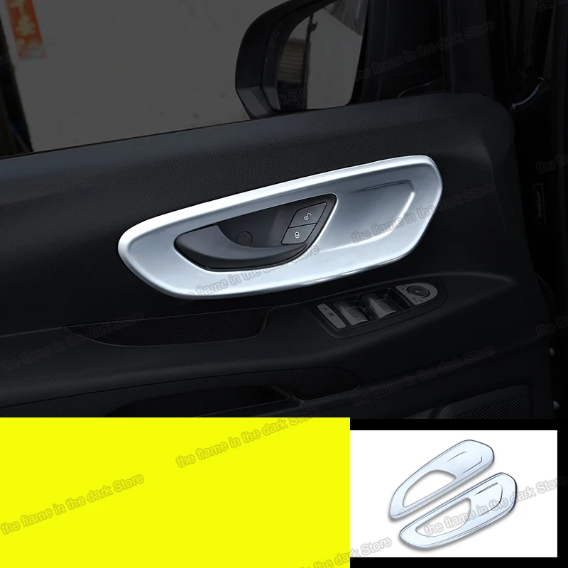 

Abs Внутренняя дверь ручки рамы хромированные для mercedes benz vito 2021, 2015, 2016, 2017, 2018, 2019, w447, 2020 метров 2022, 2014