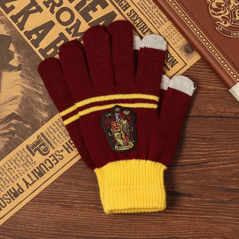 Harries Potters Suits Slytherin Scarves Student Hats Gloves Tie Couple Gifts Fall Winter Christmas