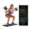 35X80cm Two-Color Squat Mat Suitable For Home Gym Living Room And Bedroom Use Anti-Slip Pad Set Durable Training Mats