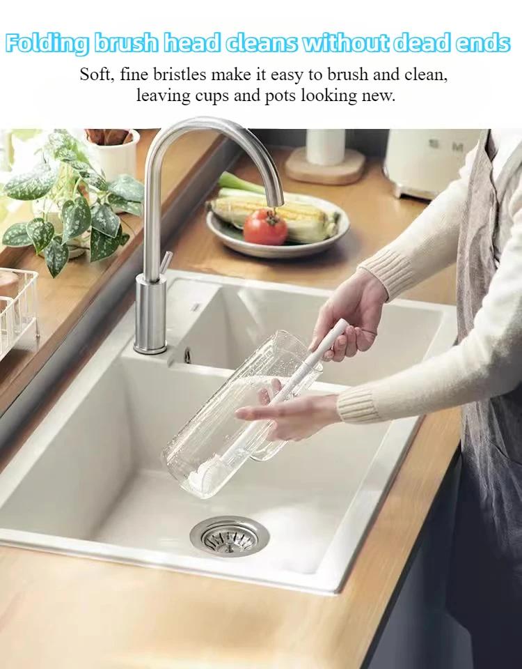 Diskborste för flaskor och glas med långt handtag_voghion.com