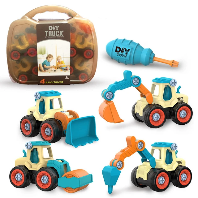 Kids Truck Toys DIY Multi-Model Disassembly Take Apart Engineering